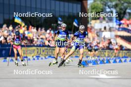 25.08.2024, Otepaeae, Estonia (EST): Polina Putsko (UKR), Anastasiya Papova (KAZ), (l-r) - IBU Summer Biathlon World Championships, pursuit junior women, Otepaeae (EST). www.nordicfocus.com. © Manzoni/NordicFocus. Every downloaded picture is fee-liable.