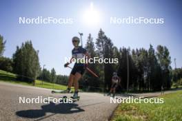 25.08.2024, Otepaeae, Estonia (EST): Inka Hamalainen (FIN), Agathe Brathagen (NOR), (l-r) - IBU Summer Biathlon World Championships, pursuit junior women, Otepaeae (EST). www.nordicfocus.com. © Manzoni/NordicFocus. Every downloaded picture is fee-liable.