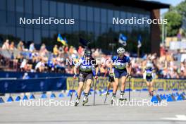 25.08.2024, Otepaeae, Estonia (EST): Vibeke Vaelbe (EST), Kseniia Prykhodko (UKR), (l-r) - IBU Summer Biathlon World Championships, pursuit junior women, Otepaeae (EST). www.nordicfocus.com. © Manzoni/NordicFocus. Every downloaded picture is fee-liable.