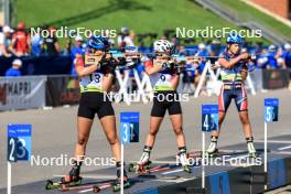 25.08.2024, Otepaeae, Estonia (EST): Heda Mikolasova (CZE), Ilona Plechacova (CZE), (l-r) - IBU Summer Biathlon World Championships, pursuit junior women, Otepaeae (EST). www.nordicfocus.com. © Manzoni/NordicFocus. Every downloaded picture is fee-liable.