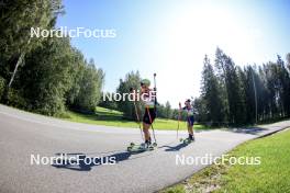 25.08.2024, Otepaeae, Estonia (EST): Anna Nedza-Kubiniec (POL), Milana Geneva (KAZ), (l-r) - IBU Summer Biathlon World Championships, pursuit junior women, Otepaeae (EST). www.nordicfocus.com. © Manzoni/NordicFocus. Every downloaded picture is fee-liable.