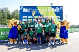 25.08.2024, Otepaeae, Estonia (EST): Lora Hristova (BUL), Valentina Dimitrova (BUL), (l-r) - IBU Summer Biathlon World Championships, pursuit junior women, Otepaeae (EST). www.nordicfocus.com. © Manzoni/NordicFocus. Every downloaded picture is fee-liable.