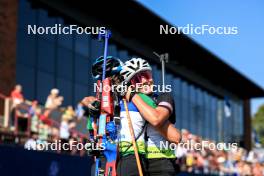 25.08.2024, Otepaeae, Estonia (EST): Valentina Dimitrova (BUL), Lora Hristova (BUL), (l-r) - IBU Summer Biathlon World Championships, pursuit junior women, Otepaeae (EST). www.nordicfocus.com. © Manzoni/NordicFocus. Every downloaded picture is fee-liable.