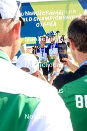 25.08.2024, Otepaeae, Estonia (EST): Lora Hristova (BUL), Valentina Dimitrova (BUL), (l-r) - IBU Summer Biathlon World Championships, pursuit junior women, Otepaeae (EST). www.nordicfocus.com. © Manzoni/NordicFocus. Every downloaded picture is fee-liable.