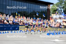 25.08.2024, Otepaeae, Estonia (EST): Ilona Plechacova (CZE), Ragna Fodstad (NOR), Anna Torjussen (NOR), (l-r) - IBU Summer Biathlon World Championships, pursuit junior women, Otepaeae (EST). www.nordicfocus.com. © Manzoni/NordicFocus. Every downloaded picture is fee-liable.