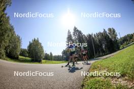 25.08.2024, Otepaeae, Estonia (EST): Viktoriia Khvostenko (UKR), Ilona Plechacova (CZE), (l-r) - IBU Summer Biathlon World Championships, pursuit junior women, Otepaeae (EST). www.nordicfocus.com. © Manzoni/NordicFocus. Every downloaded picture is fee-liable.