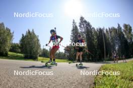 25.08.2024, Otepaeae, Estonia (EST): Stefani Yolova (BUL), Tamara Molentova (SVK), (l-r) - IBU Summer Biathlon World Championships, pursuit junior women, Otepaeae (EST). www.nordicfocus.com. © Manzoni/NordicFocus. Every downloaded picture is fee-liable.