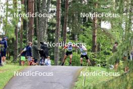 24.08.2024, Otepaeae, Estonia (EST): Artyom Afanasyev (KAZ), Emil Frisk (DEN), (l-r) - IBU Summer Biathlon World Championships, sprint junior men, Otepaeae (EST). www.nordicfocus.com. © Manzoni/NordicFocus. Every downloaded picture is fee-liable.