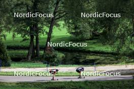 24.08.2024, Otepaeae, Estonia (EST): Jan Gregor (CZE), Georgi Dzhorgov (BUL), (l-r) - IBU Summer Biathlon World Championships, sprint junior men, Otepaeae (EST). www.nordicfocus.com. © Manzoni/NordicFocus. Every downloaded picture is fee-liable.