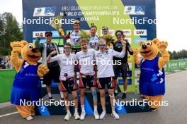 24.08.2024, Otepaeae, Estonia (EST): Haavard Tosterud (NOR), Sivert Gerhardsen (NOR), (l-r) - IBU Summer Biathlon World Championships, sprint junior men, Otepaeae (EST). www.nordicfocus.com. © Manzoni/NordicFocus. Every downloaded picture is fee-liable.