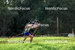 24.08.2024, Otepaeae, Estonia (EST): Jakub Borgula (SVK), David Folea (ROU), (l-r) - IBU Summer Biathlon World Championships, sprint junior men, Otepaeae (EST). www.nordicfocus.com. © Manzoni/NordicFocus. Every downloaded picture is fee-liable.