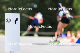 24.08.2024, Otepaeae, Estonia (EST): Event Feature: sign - IBU Summer Biathlon World Championships, sprint junior women, Otepaeae (EST). www.nordicfocus.com. © Manzoni/NordicFocus. Every downloaded picture is fee-liable.