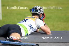 24.08.2024, Otepaeae, Estonia (EST): Fabien Claude (FRA) - IBU Summer Biathlon World Championships, sprint men, Otepaeae (EST). www.nordicfocus.com. © Manzoni/NordicFocus. Every downloaded picture is fee-liable.