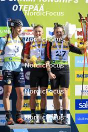 24.08.2024, Otepaeae, Estonia (EST): Emilien Claude (FRA), Jakub Stvrtecky (CZE), Thierry Langer (BEL), (l-r) - IBU Summer Biathlon World Championships, sprint men, Otepaeae (EST). www.nordicfocus.com. © Manzoni/NordicFocus. Every downloaded picture is fee-liable.