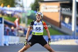 24.08.2024, Otepaeae, Estonia (EST): Lotte Lie (BEL) - IBU Summer Biathlon World Championships, sprint women, Otepaeae (EST). www.nordicfocus.com. © Manzoni/NordicFocus. Every downloaded picture is fee-liable.