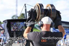 24.08.2024, Otepaeae, Estonia (EST): Event Feature: Cameraman - IBU Summer Biathlon World Championships, sprint women, Otepaeae (EST). www.nordicfocus.com. © Manzoni/NordicFocus. Every downloaded picture is fee-liable.