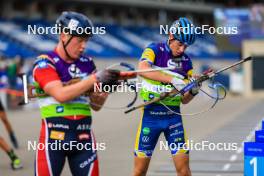 22.08.2024, Otepaeae, Estonia (EST): Victor Berglund (SWE) - IBU Summer Biathlon World Championships, super sprint junior men, Otepaeae (EST). www.nordicfocus.com. © Manzoni/NordicFocus. Every downloaded picture is fee-liable.