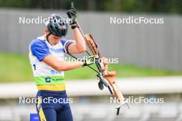 22.08.2024, Otepaeae, Estonia (EST): Vitalii Mandzyn (UKR) - IBU Summer Biathlon World Championships, super sprint junior men, Otepaeae (EST). www.nordicfocus.com. © Manzoni/NordicFocus. Every downloaded picture is fee-liable.