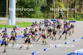 22.08.2024, Otepaeae, Estonia (EST): Event Feature: Athletes from the final after start - IBU Summer Biathlon World Championships, super sprint junior men, Otepaeae (EST). www.nordicfocus.com. © Manzoni/NordicFocus. Every downloaded picture is fee-liable.