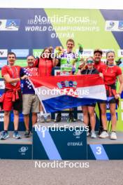 22.08.2024, Otepaeae, Estonia (EST): Matija Legovic (CRO) and Croatian team - IBU Summer Biathlon World Championships, super sprint junior men, Otepaeae (EST). www.nordicfocus.com. © Manzoni/NordicFocus. Every downloaded picture is fee-liable.