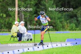 22.08.2024, Otepaeae, Estonia (EST): Vitalii Mandzyn (UKR) - IBU Summer Biathlon World Championships, super sprint junior men, Otepaeae (EST). www.nordicfocus.com. © Manzoni/NordicFocus. Every downloaded picture is fee-liable.