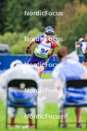 22.08.2024, Otepaeae, Estonia (EST): Filip Crnic (CRO) - IBU Summer Biathlon World Championships, super sprint junior men, Otepaeae (EST). www.nordicfocus.com. © Manzoni/NordicFocus. Every downloaded picture is fee-liable.