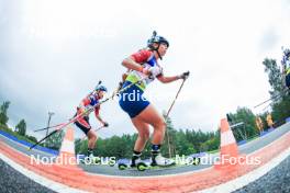 22.08.2024, Otepaeae, Estonia (EST): Anna Torjussen (NOR), Svatava Mikyskova (CZE), (l-r) - IBU Summer Biathlon World Championships, super sprint junior women, Otepaeae (EST). www.nordicfocus.com. © Manzoni/NordicFocus. Every downloaded picture is fee-liable.