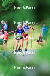 22.08.2024, Otepaeae, Estonia (EST): Lora Hristova (BUL), Elza Bleidele (LAT), (l-r) - IBU Summer Biathlon World Championships, super sprint junior women, Otepaeae (EST). www.nordicfocus.com. © Manzoni/NordicFocus. Every downloaded picture is fee-liable.