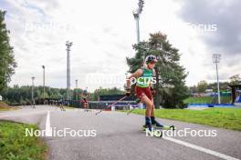 22.08.2024, Otepaeae, Estonia (EST): Elza Bleidele (LAT), Ragna Fodstad (NOR) - IBU Summer Biathlon World Championships, super sprint junior women, Otepaeae (EST). www.nordicfocus.com. © Manzoni/NordicFocus. Every downloaded picture is fee-liable.