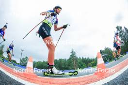 22.08.2024, Otepaeae, Estonia (EST): Ines Legovic (CRO), Eveliina Hakala (FIN), Michaela Strakova (SVK), Anna Torjussen (NOR), (l-r) - IBU Summer Biathlon World Championships, super sprint junior women, Otepaeae (EST). www.nordicfocus.com. © Manzoni/NordicFocus. Every downloaded picture is fee-liable.