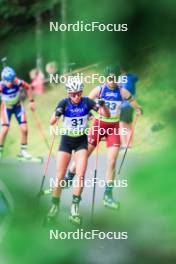 22.08.2024, Otepaeae, Estonia (EST): Lora Hristova (BUL), Elza Bleidele (LAT), (l-r) - IBU Summer Biathlon World Championships, super sprint junior women, Otepaeae (EST). www.nordicfocus.com. © Manzoni/NordicFocus. Every downloaded picture is fee-liable.