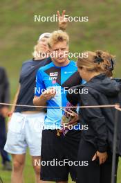 22.08.2024, Otepaeae, Estonia (EST): Otto Invenius (FIN), Kristo Siimer (EST), (l-r) - IBU Summer Biathlon World Championships, super sprint junior women, Otepaeae (EST). www.nordicfocus.com. © Manzoni/NordicFocus. Every downloaded picture is fee-liable.