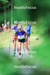 22.08.2024, Otepaeae, Estonia (EST): Elza Bleidele (LAT), Lora Hristova (BUL), (l-r) - IBU Summer Biathlon World Championships, super sprint junior women, Otepaeae (EST). www.nordicfocus.com. © Manzoni/NordicFocus. Every downloaded picture is fee-liable.