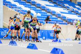 23.08.2024, Otepaeae, Estonia (EST): Vytautas Strolia (LTU), Vladislav Kireyev (KAZ), (l-r) - IBU Summer Biathlon World Championships, super sprint men, Otepaeae (EST). www.nordicfocus.com. © Manzoni/NordicFocus. Every downloaded picture is fee-liable.