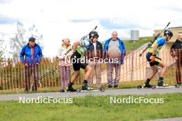 23.08.2024, Otepaeae, Estonia (EST): Rene Zahkna (EST), Artem Tyshchenko (UKR), (l-r) - IBU Summer Biathlon World Championships, super sprint men, Otepaeae (EST). www.nordicfocus.com. © Manzoni/NordicFocus. Every downloaded picture is fee-liable.