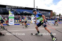 23.08.2024, Otepaeae, Estonia (EST): Adam Vaclavik (CZE), Dmytro Pidruchnyi (UKR), (l-r) - IBU Summer Biathlon World Championships, super sprint men, Otepaeae (EST). www.nordicfocus.com. © Manzoni/NordicFocus. Every downloaded picture is fee-liable.