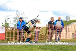 23.08.2024, Otepaeae, Estonia (EST): Thierry Langer (BEL) - IBU Summer Biathlon World Championships, super sprint men, Otepaeae (EST). www.nordicfocus.com. © Manzoni/NordicFocus. Every downloaded picture is fee-liable.