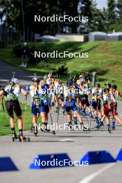 23.08.2024, Otepaeae, Estonia (EST): Alfred Eriksson (SWE), Aleksandrs Patrijuks (LAT), (l-r) - IBU Summer Biathlon World Championships, super sprint men, Otepaeae (EST). www.nordicfocus.com. © Manzoni/NordicFocus. Every downloaded picture is fee-liable.