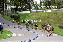 23.08.2024, Otepaeae, Estonia (EST): Bogdan Tsymbal (UKR), Alfred Eriksson (SWE), (l-r) - IBU Summer Biathlon World Championships, super sprint men, Otepaeae (EST). www.nordicfocus.com. © Manzoni/NordicFocus. Every downloaded picture is fee-liable.