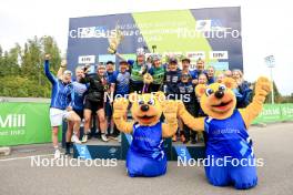 23.08.2024, Otepaeae, Estonia (EST): Suvi Minkkinen (FIN), Venla Lehtonen (FIN), (l-r) - IBU Summer Biathlon World Championships, super sprint women, Otepaeae (EST). www.nordicfocus.com. © Manzoni/NordicFocus. Every downloaded picture is fee-liable.