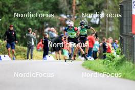 23.08.2024, Otepaeae, Estonia (EST): Paulina Batovska Fialkova (SVK), Tuuli Tomingas (EST), (l-r) - IBU Summer Biathlon World Championships, super sprint women, Otepaeae (EST). www.nordicfocus.com. © Manzoni/NordicFocus. Every downloaded picture is fee-liable.