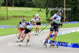 23.08.2024, Otepaeae, Estonia (EST): Paulina Batovska Fialkova (SVK), Susan Kuelm (EST), (l-r) - IBU Summer Biathlon World Championships, super sprint women, Otepaeae (EST). www.nordicfocus.com. © Manzoni/NordicFocus. Every downloaded picture is fee-liable.