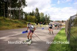 23.08.2024, Otepaeae, Estonia (EST): Aliona Makarova (MDA), Anna Kryvonos (UKR), (l-r) - IBU Summer Biathlon World Championships, super sprint women, Otepaeae (EST). www.nordicfocus.com. © Manzoni/NordicFocus. Every downloaded picture is fee-liable.