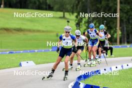 23.08.2024, Otepaeae, Estonia (EST): Liubov Kypiachenkova (UKR), Alina Stremous (MDA), Erika Osterman (SWE), (l-r) - IBU Summer Biathlon World Championships, super sprint women, Otepaeae (EST). www.nordicfocus.com. © Manzoni/NordicFocus. Every downloaded picture is fee-liable.