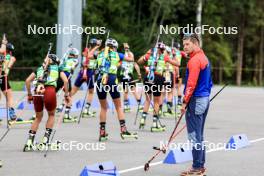 23.08.2024, Otepaeae, Estonia (EST): Coach of Slovakia Event Feature: - IBU Summer Biathlon World Championships, super sprint women, Otepaeae (EST). www.nordicfocus.com. © Manzoni/NordicFocus. Every downloaded picture is fee-liable.