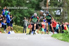 23.08.2024, Otepaeae, Estonia (EST): Paulina Batovska Fialkova (SVK), Tuuli Tomingas (EST), (l-r) - IBU Summer Biathlon World Championships, super sprint women, Otepaeae (EST). www.nordicfocus.com. © Manzoni/NordicFocus. Every downloaded picture is fee-liable.