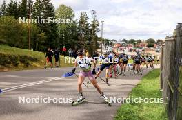 23.08.2024, Otepaeae, Estonia (EST): Aliona Makarova (MDA), Anna Kryvonos (UKR), (l-r) - IBU Summer Biathlon World Championships, super sprint women, Otepaeae (EST). www.nordicfocus.com. © Manzoni/NordicFocus. Every downloaded picture is fee-liable.