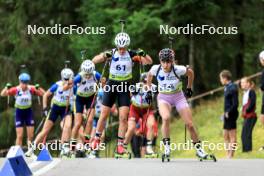 23.08.2024, Otepaeae, Estonia (EST): Lotte Lie (BEL), Aliona Makarova (MDA), (l-r) - IBU Summer Biathlon World Championships, super sprint women, Otepaeae (EST). www.nordicfocus.com. © Manzoni/NordicFocus. Every downloaded picture is fee-liable.