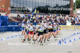 23.08.2024, Otepaeae, Estonia (EST): Baiba Bendika (LAT), Paulina Batovska Fialkova (SVK), (l-r) - IBU Summer Biathlon World Championships, super sprint women, Otepaeae (EST). www.nordicfocus.com. © Manzoni/NordicFocus. Every downloaded picture is fee-liable.