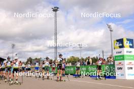 23.08.2024, Otepaeae, Estonia (EST): Zuzana Remenova (SVK), Regina Ermits (EST), Tereza Vobornikova (CZE), Grete Gaim (EST), Sonja Leinamo (FIN), Anastasia Tolmacheva (ROU), Lidiia Zhurauskaite (LTU), Tuuli Tomingas (EST), Johanna Talihaerm (EST), Joanna Jakiela (POL), (l-r) - IBU Summer Biathlon World Championships, super sprint women, Otepaeae (EST). www.nordicfocus.com. © Manzoni/NordicFocus. Every downloaded picture is fee-liable.